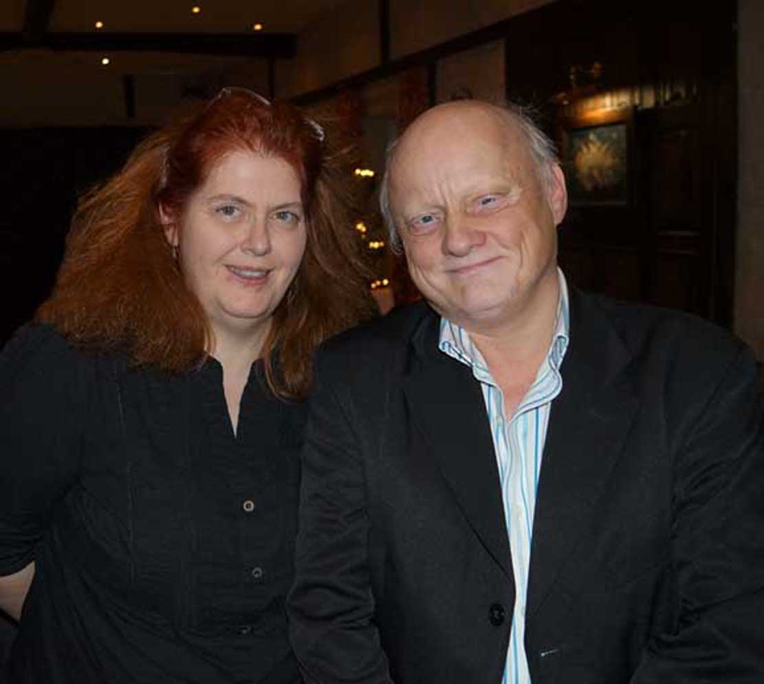 TV writer Sally Wainwright with author Graham Higson